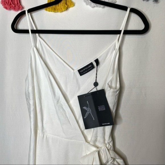 NWT The Fifth Label Soulmate Wrap Dress in Ivory - Picture 6 of 11